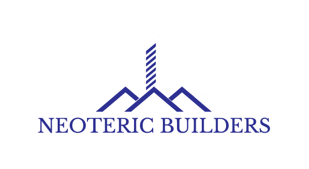 A blue and white logo for the esoteric builder.