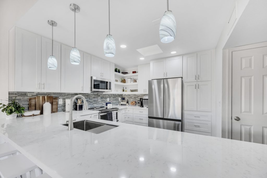 Kitchen flooring and lighting remodel