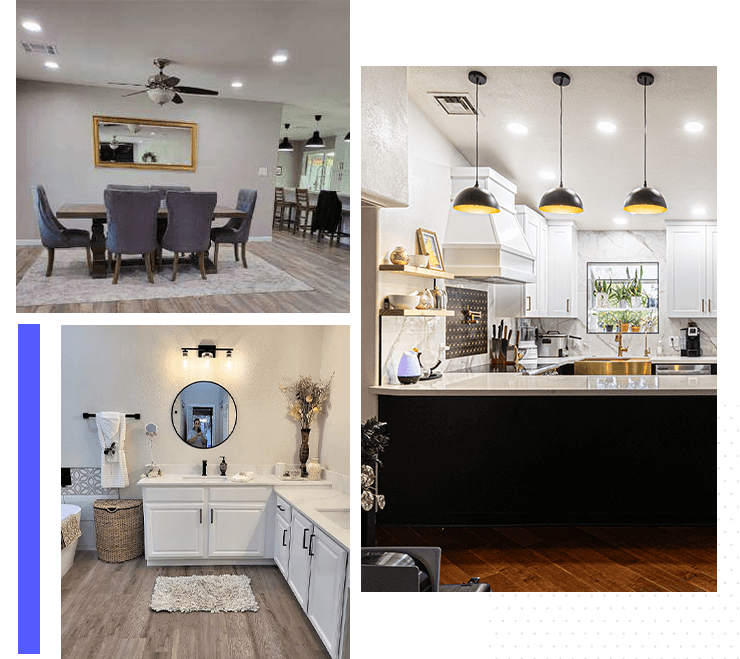 Kitchen flooring and lighting remodel