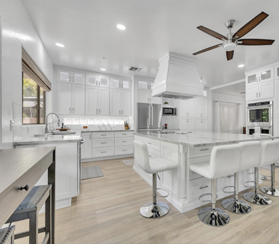 Kitchen remodel with energy-efficient appliances